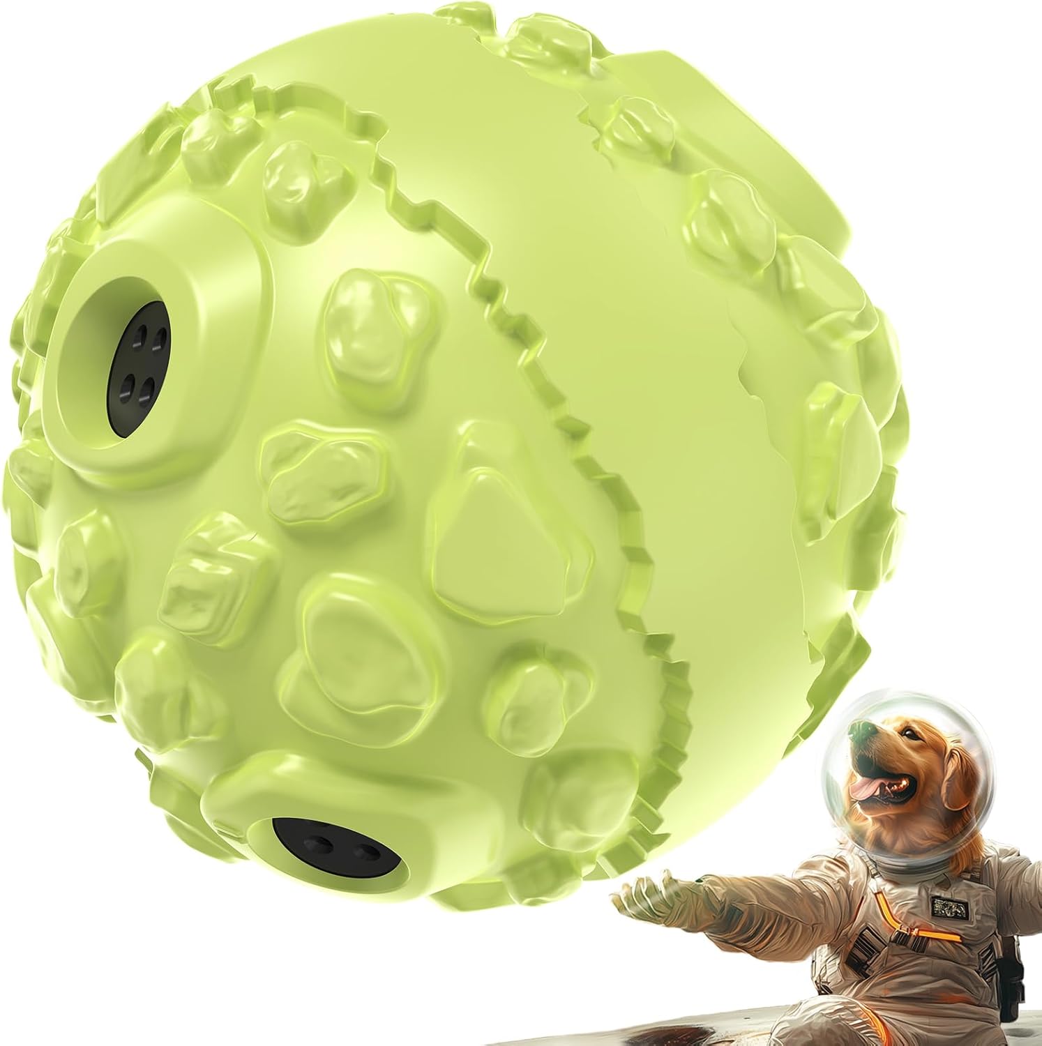 KADTC XL Dog Roll Wobble Giggle Ball, Chew Toy for Large Aggressive Chewers