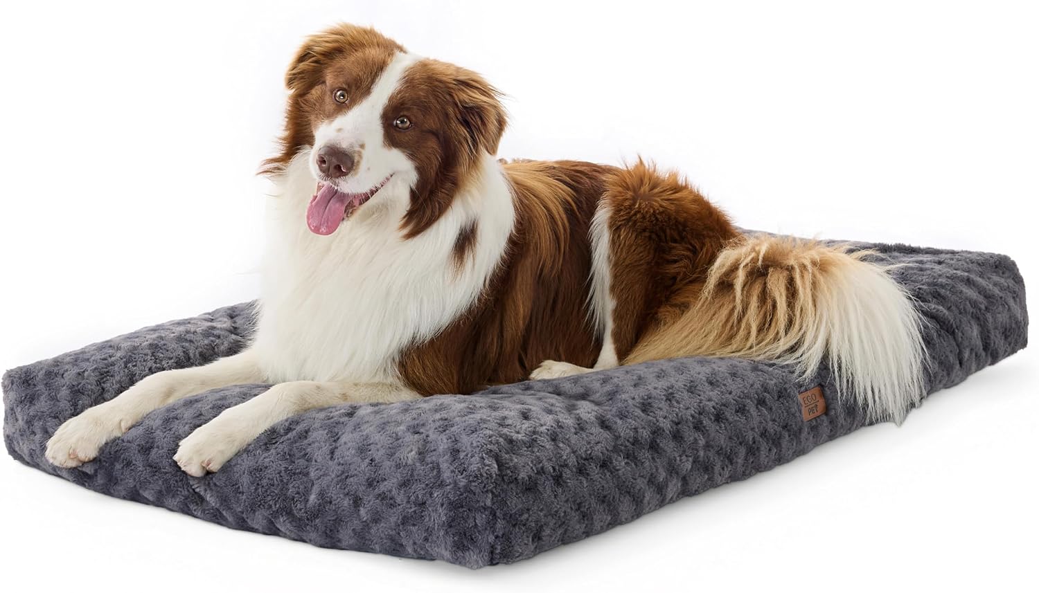EGOHOME Dog Bed for Large Dogs, Shredded Memory Foam, Washable, Non-Slip