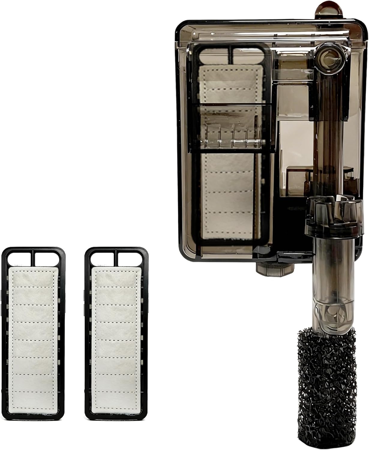 Compact Hang-On Back Aquarium Filter 53 GPH for Up to 10 Gallons
