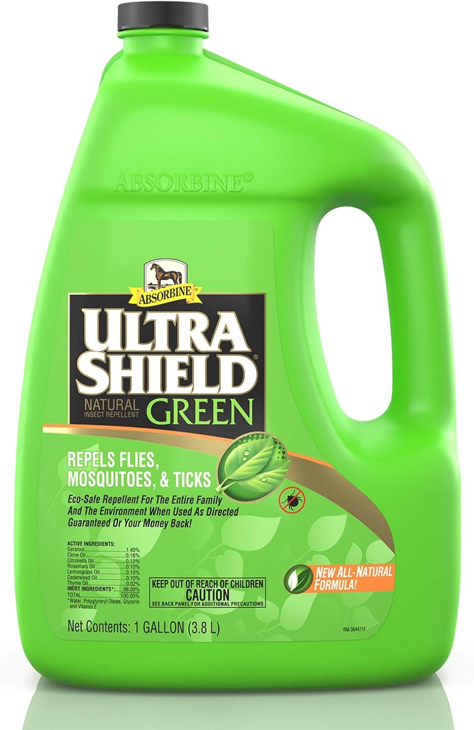 Absorbine UltraShield Green Natural Insect Repellent, 128 fl oz Gallon