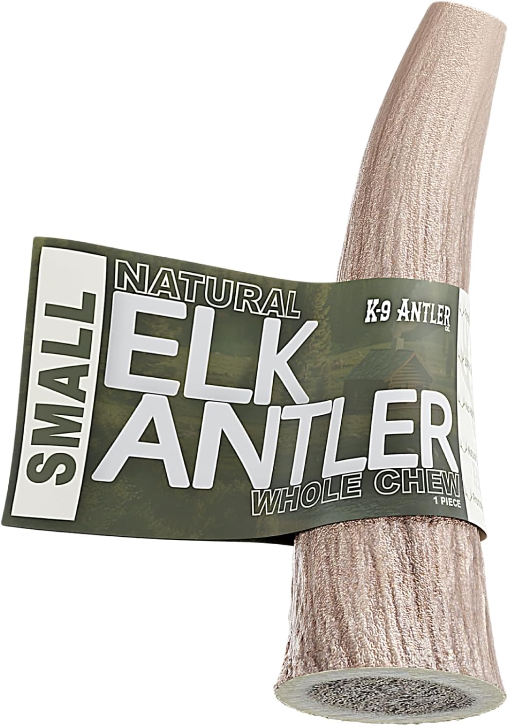 Elk Antlers for Dogs – Small Whole Natural Chew (Ideal for 5-15 lb Dogs)