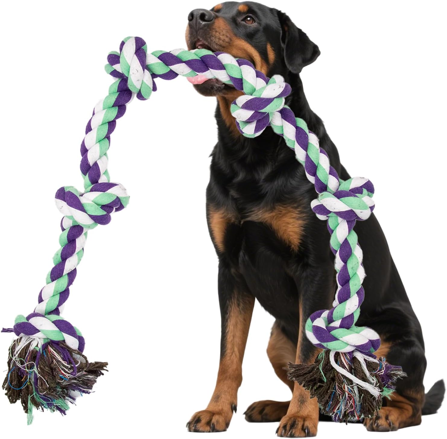 Dog Rope Toy for Large Dogs, 42 Inch, 6 Knot XL