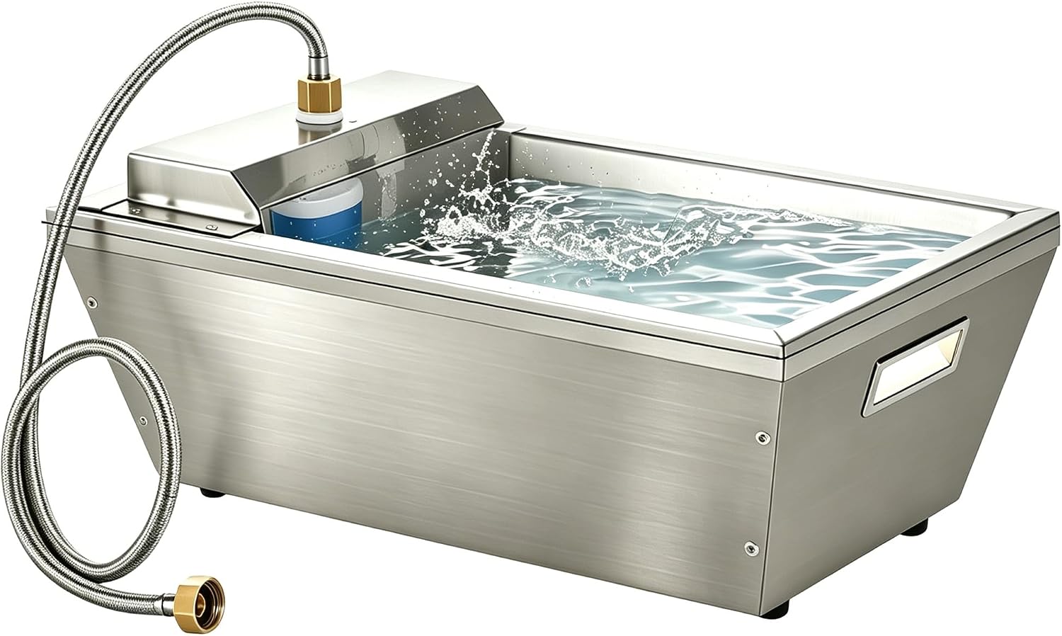 4Gal Dog Water Bowl Dispenser Automatic Livestock Water Trough