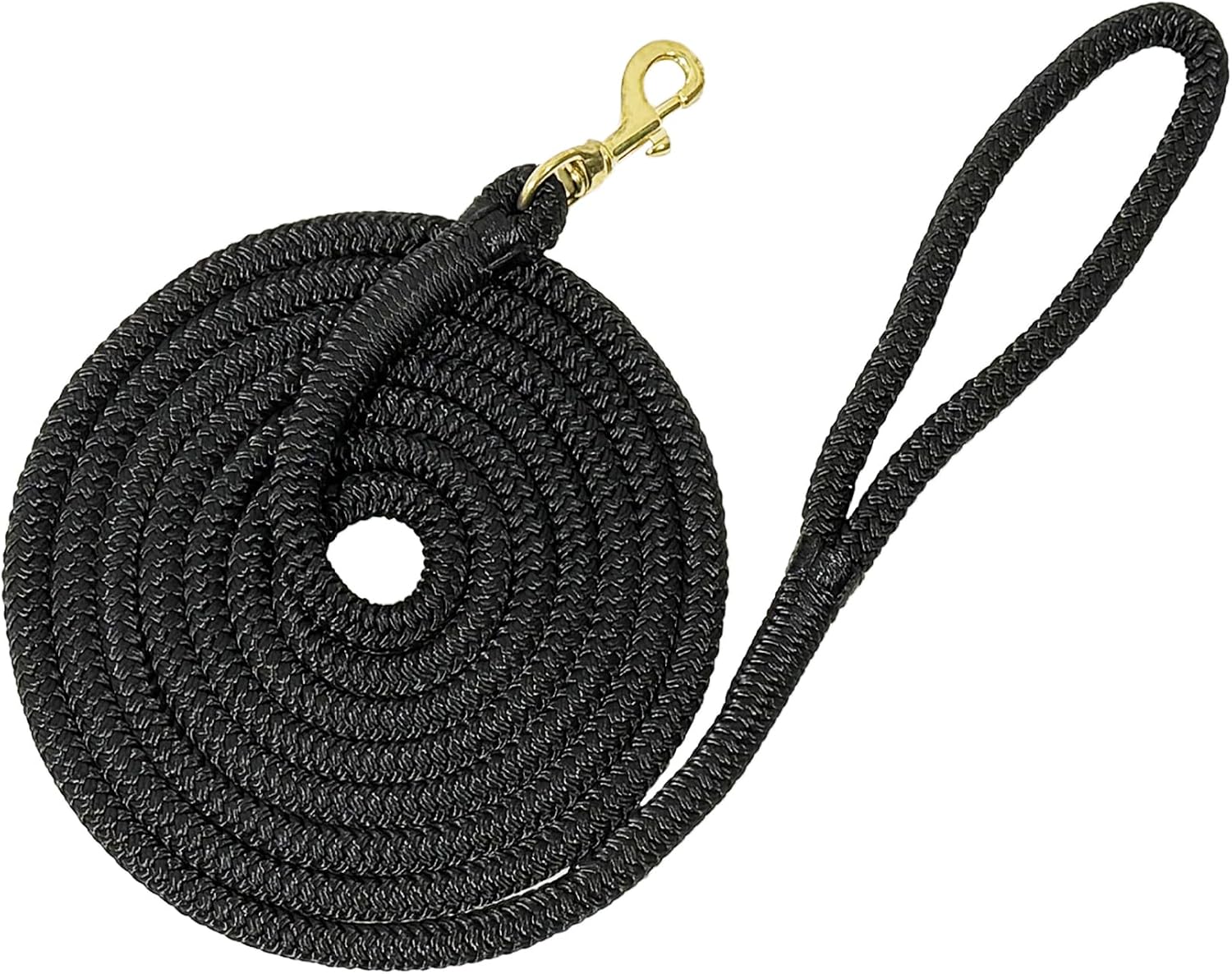 Double Nylon Horse Lead Ropes – 10FT / 15FT Durable Lightweight Lead Ropes for Horses with Snap Hook