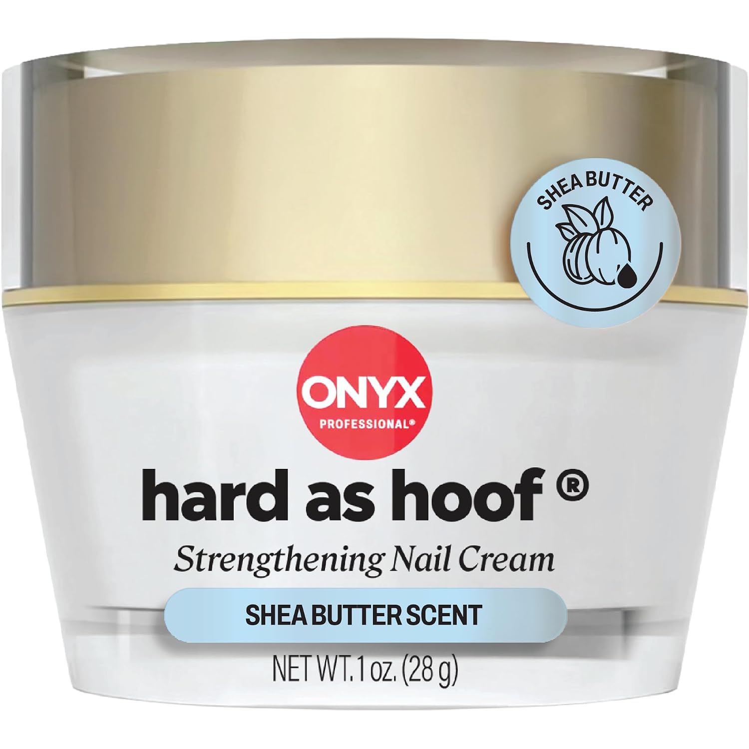 Onyx Professional Hard as Hoof Nail Strengthening Cream, Shea Butter 1oz