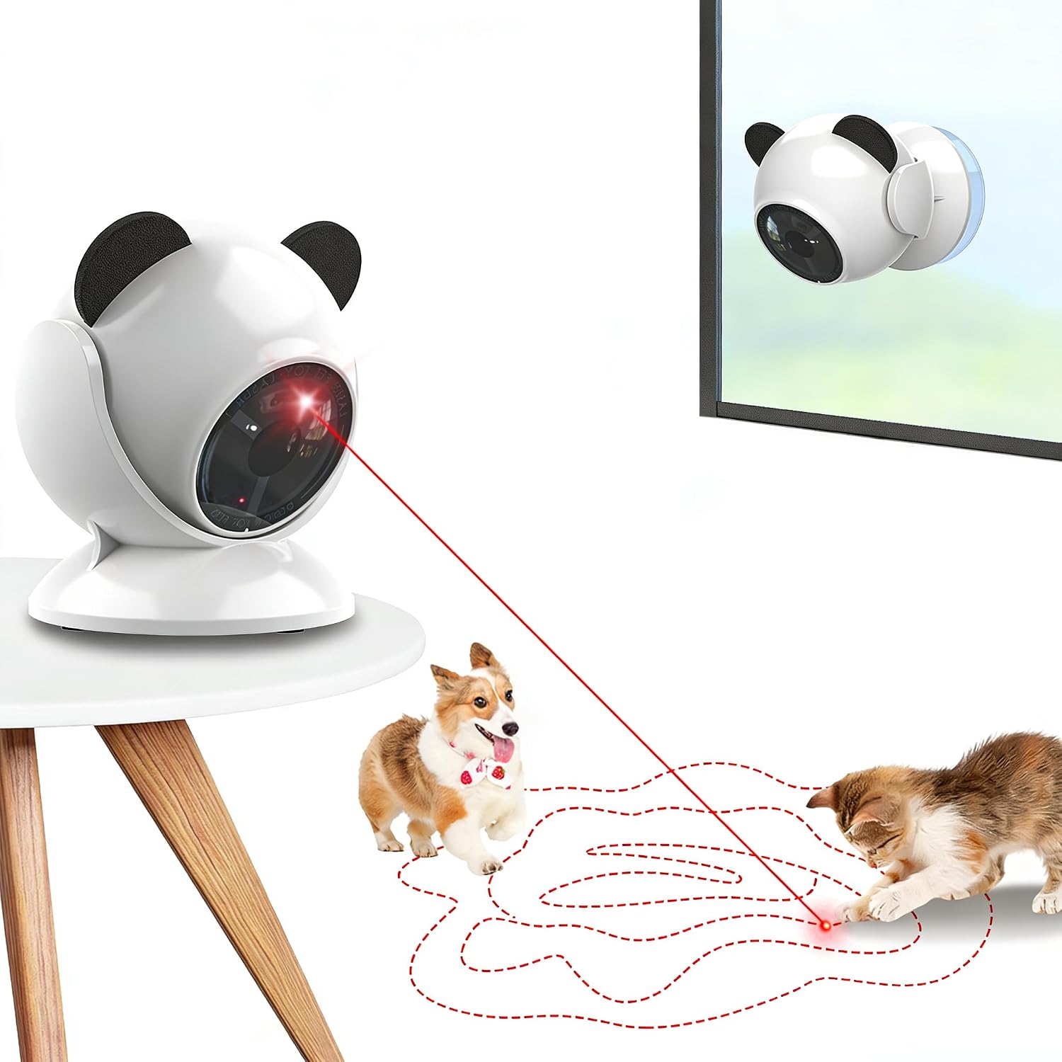 Wortade Smart Cat Laser Toys for Indoor Cats, Interactive, Rechargeable