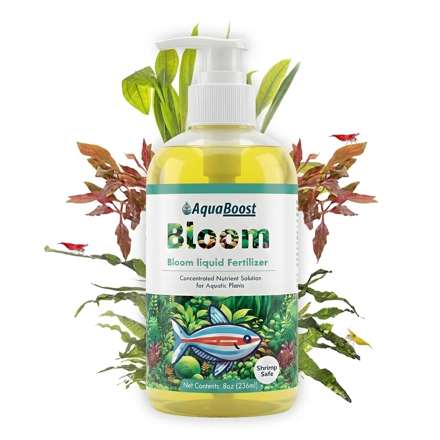 Bloom Shrimp Safe Aquarium Plant Fertilizer, 8 fl oz