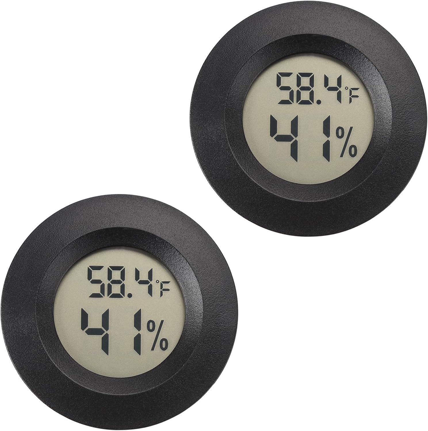 Serundo Auto Digital Hygrometer Thermometer Indoor/Outdoor Hygrometer 2PC