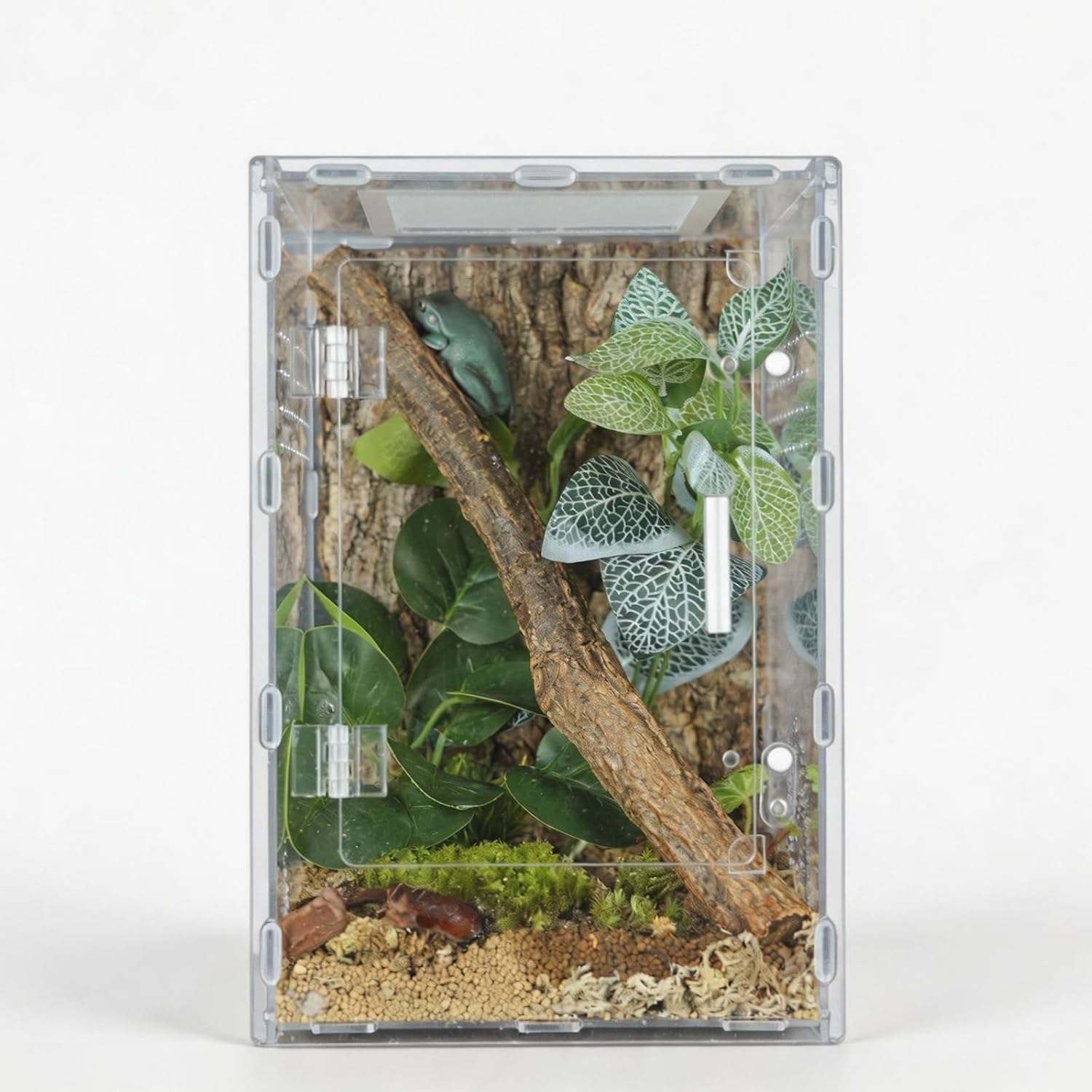 8x8x12 Acrylic Reptile Enclosure – Clear Terrarium Geckos Spiders