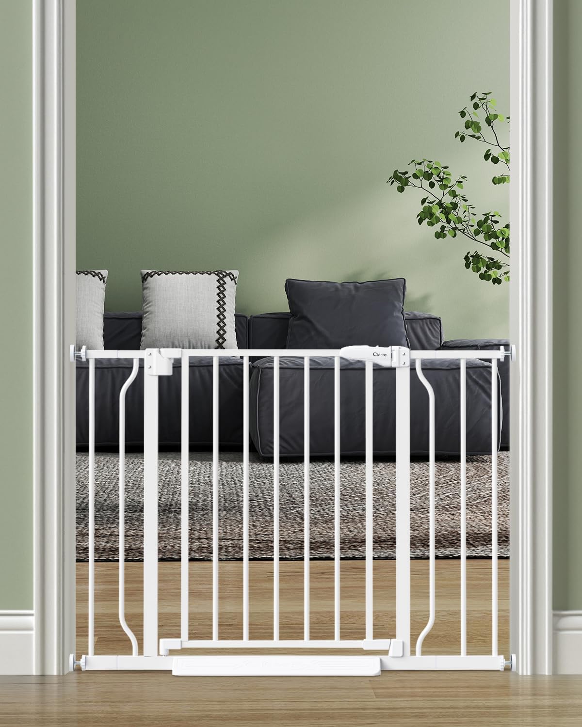 Baby Gate Auto Close, 29″-40″ Dog Gate Indoor for Stairs & Doorways