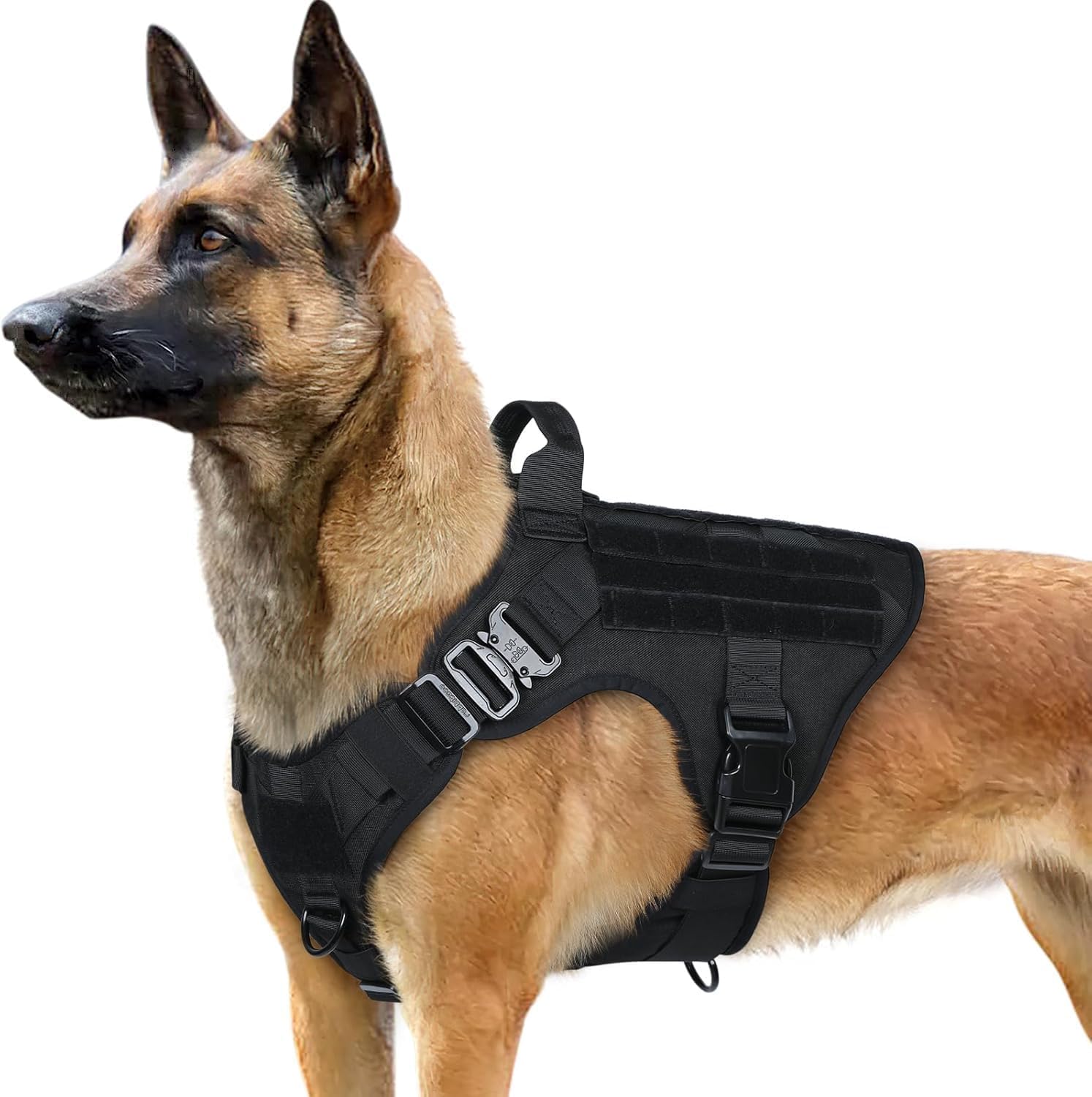 rabbitgoo Tactical Dog Harness for Large, Heavy Duty Military No Pull Vest
