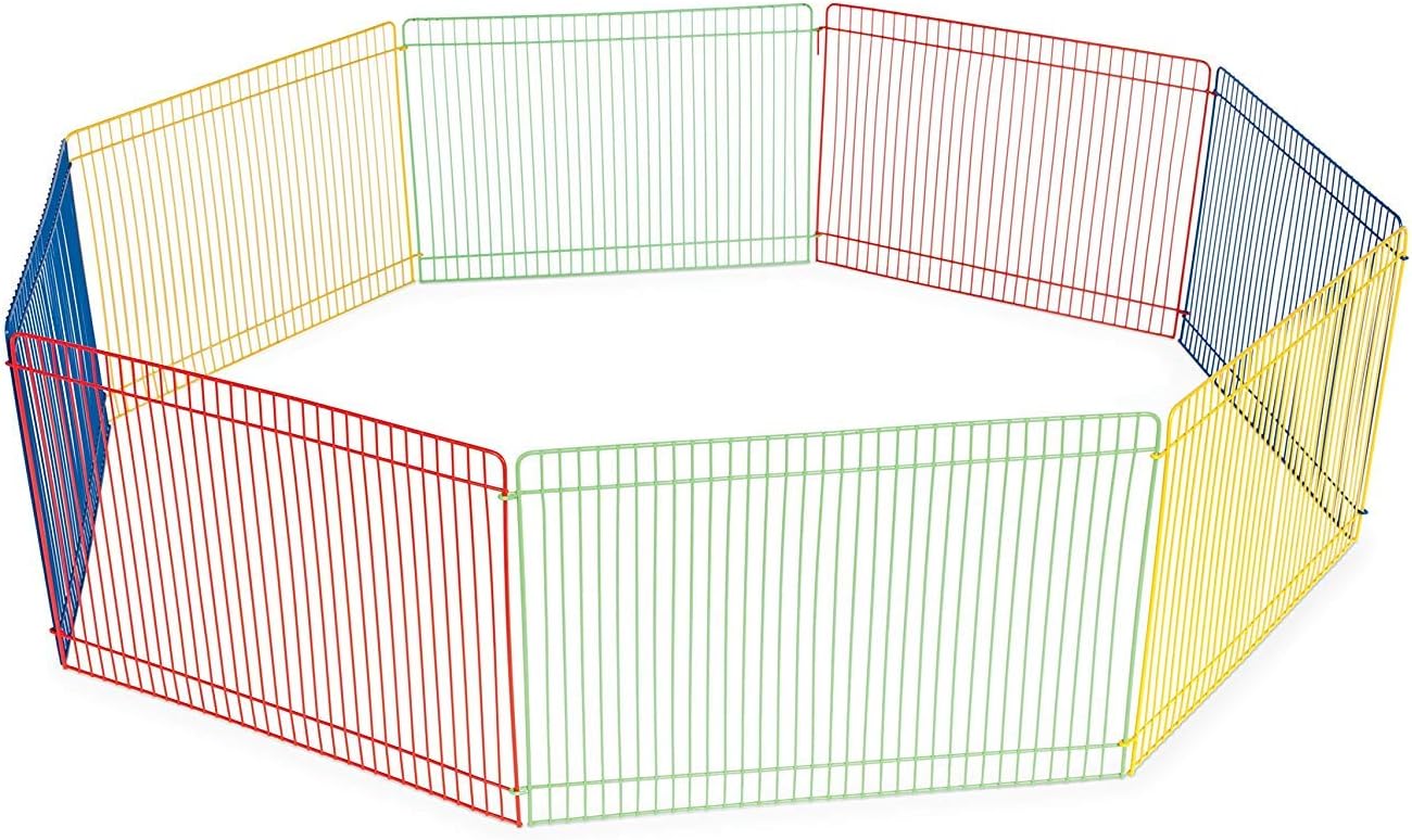 Prevue Pet Products Multi-Color Small Pet Playpen – Multi-Color