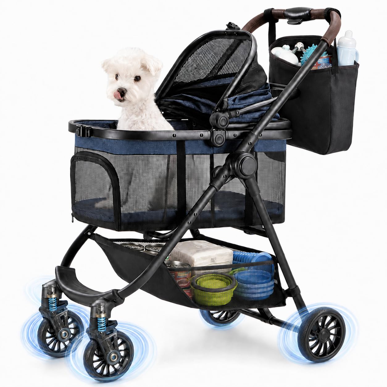 3 in 1 Pet Carrier Stroller for Small/Medium Dogs up to 33 lbs