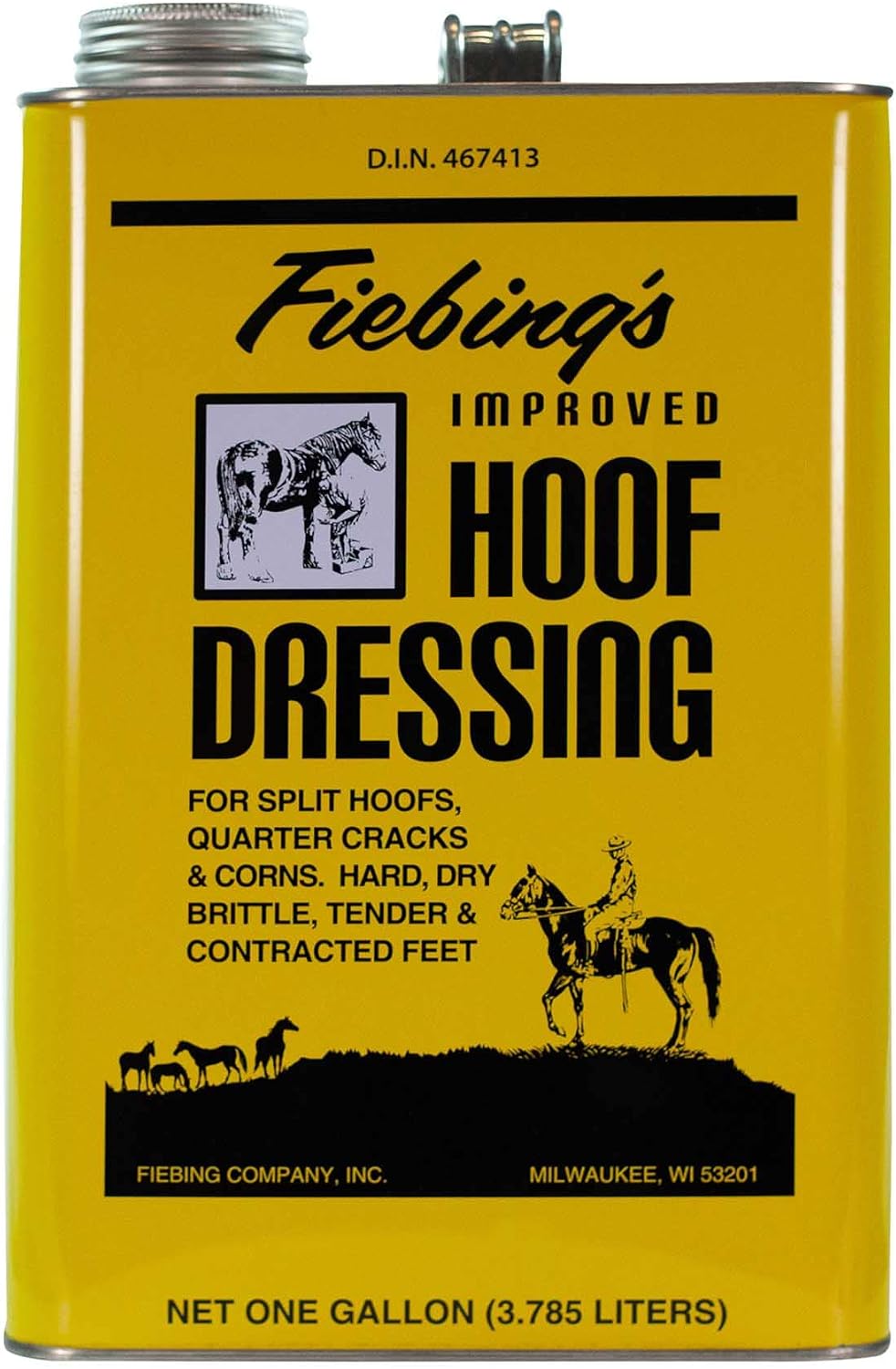 Fiebing’s Hoof Dressing 1 Gallon – Helps Maintain Healthy Horse Hooves and Feet