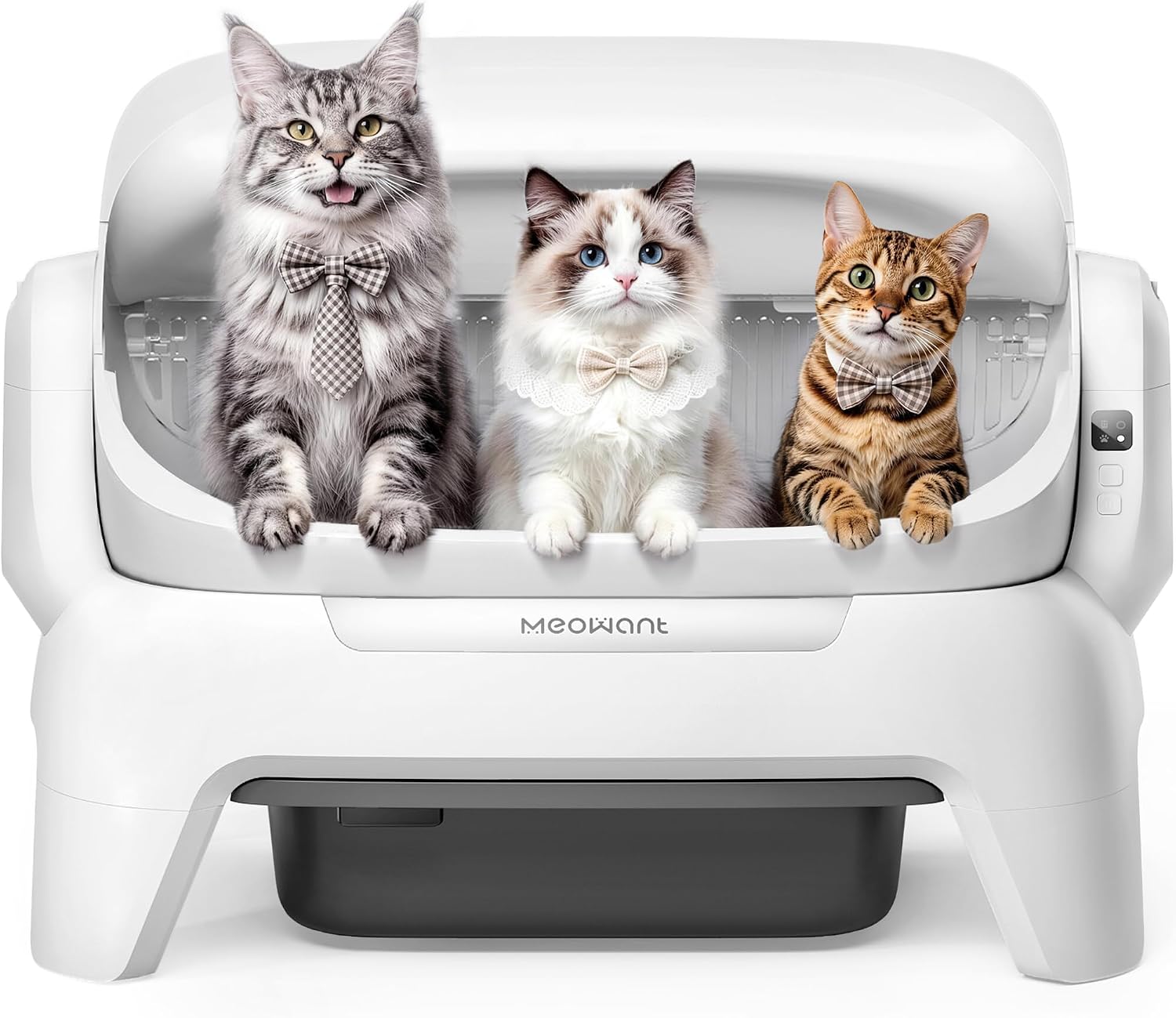 Meowant Extra Large Automatic Litter Box Infrared Scanning and Anti-Pinch