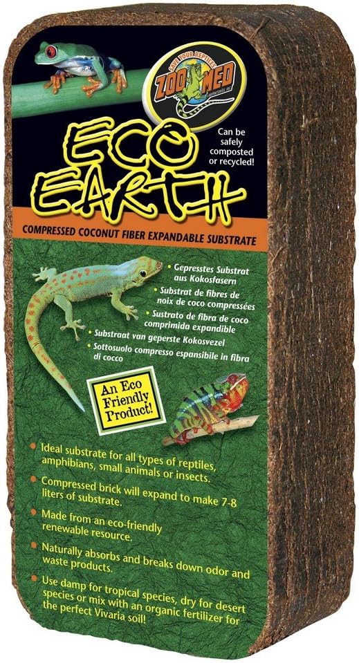 Zoo Med Laboratories SZMEE10 Eco Earth Pet Bed, 1-Brick
