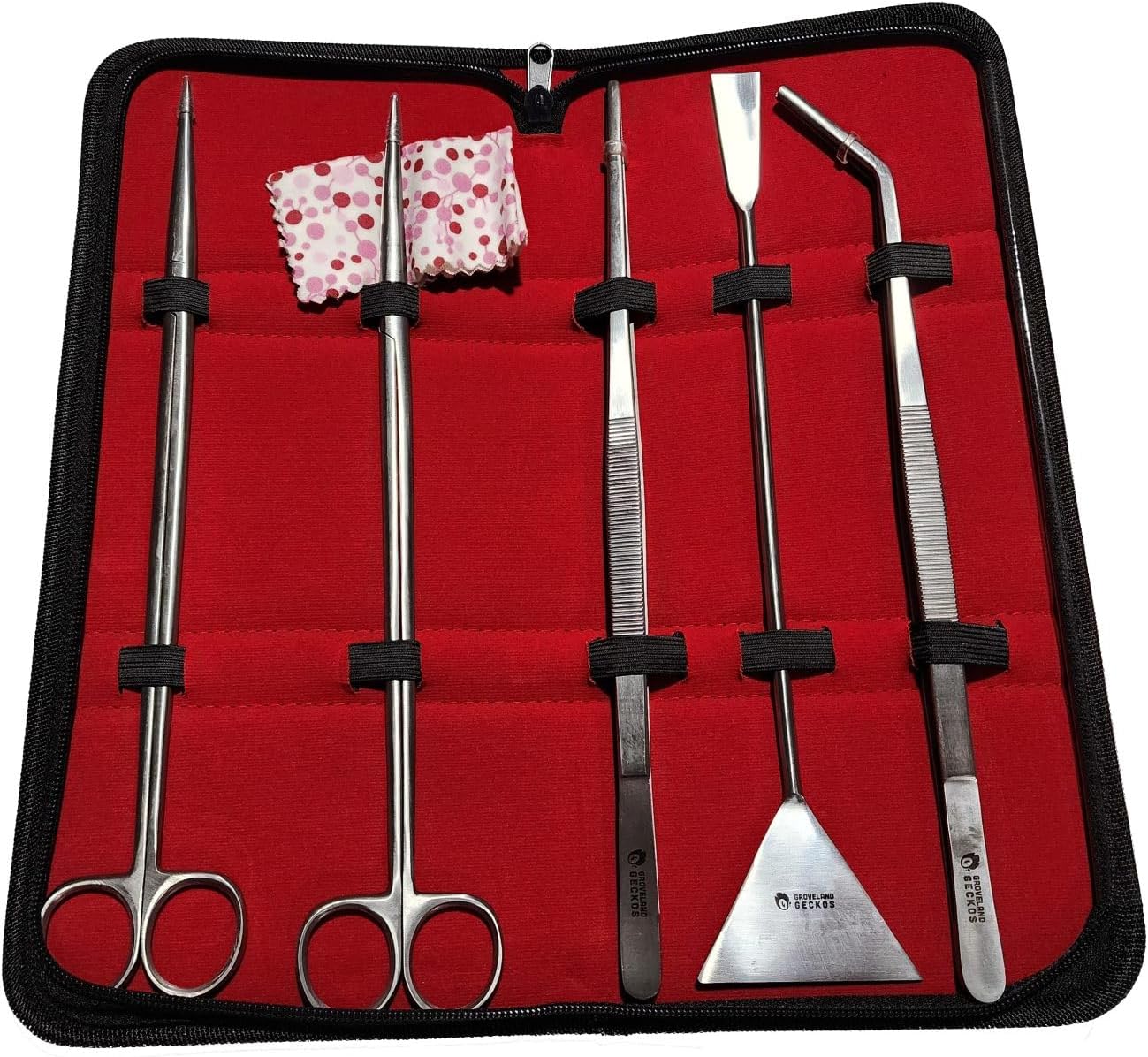 Pro Aquascaping 5pc Tool Set Stainless Steel Aquarium Fish Tank Cleaning Tools Plant Trimming for Fish
