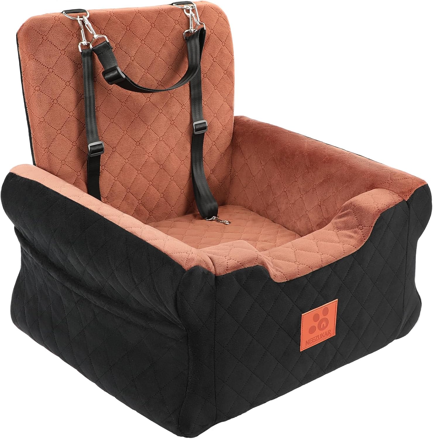 NEEZUKAR Dog Car Seat for Small Medium Dogs,Dog Booster Seat Under 35 lbs