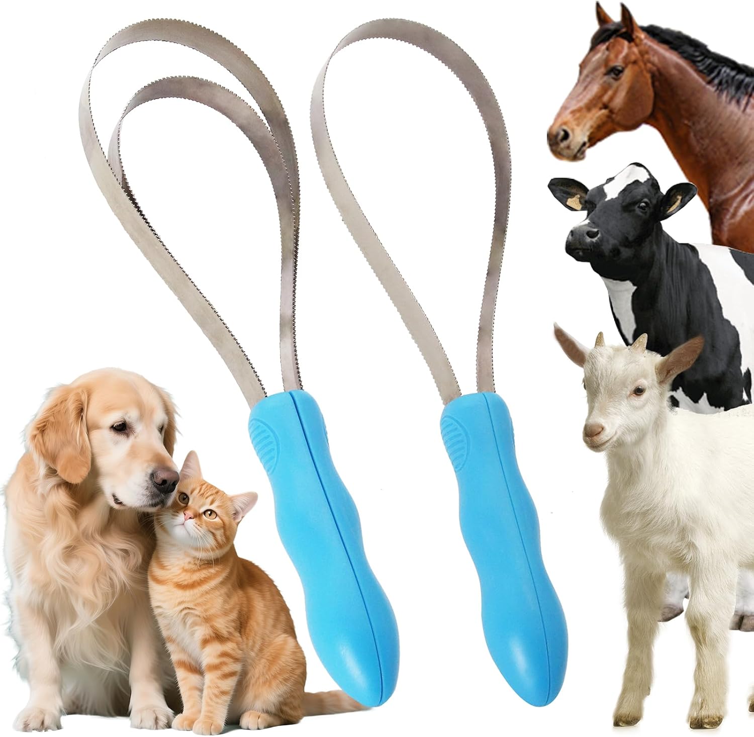 Pet Grooming Shedding Blade – Dual-Sided Deshedding Brush & Dematting Tool