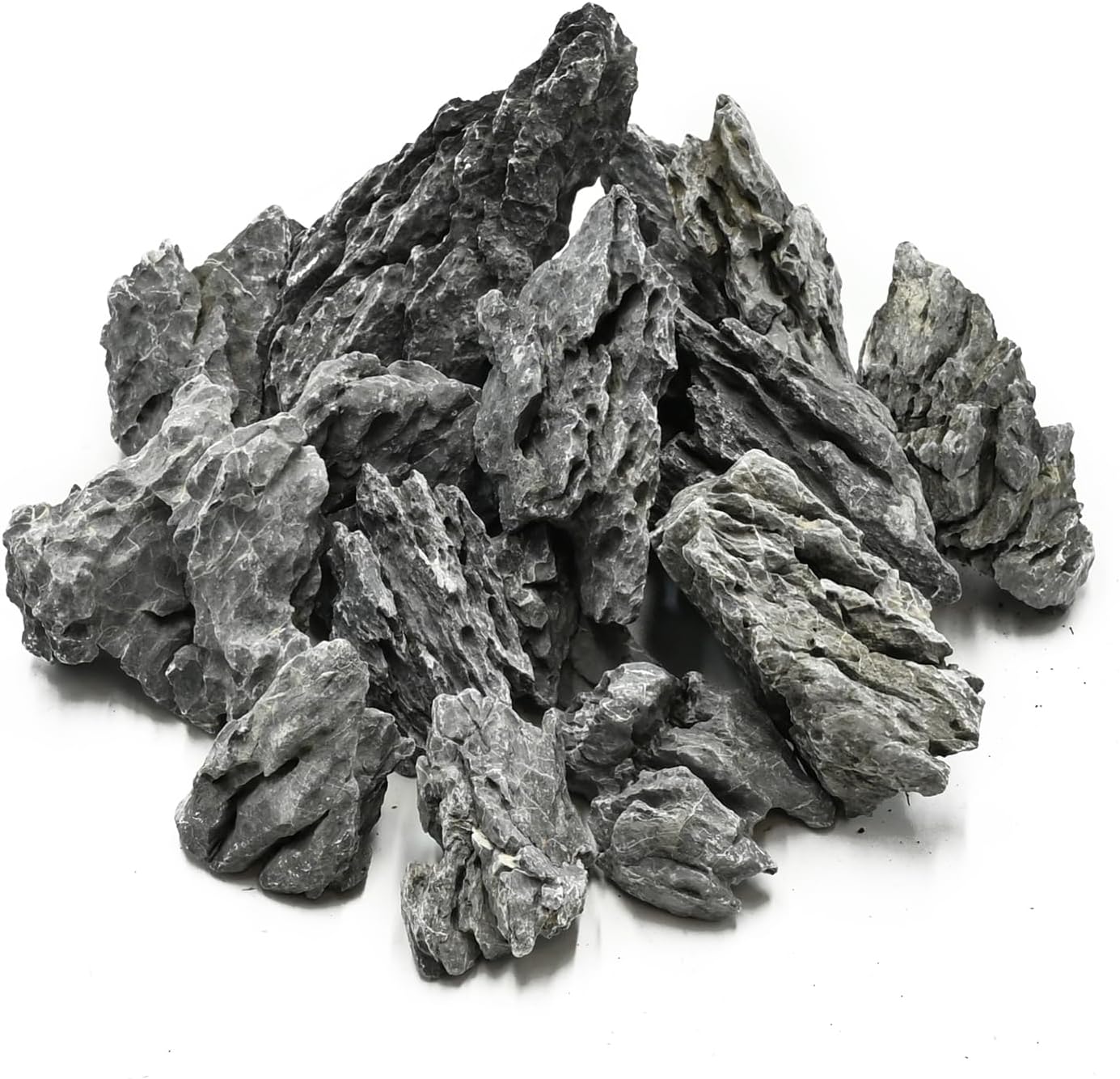 Natural Rocks Seiryu Stone 1-2.5 Inches Decorative Stones for Fairy Gardens,Miniature Landscaping,Bonsai,DIY Crafts, Aquariums & Reptile Terrariums-1lb