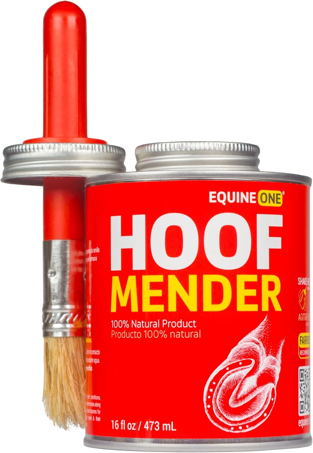 Equine One Natural Hoof Dressing – 100% All-Natural Hoof Care Product – Abscesses || Thrush || White Line || Quarter Crack (16 fl.oz)
