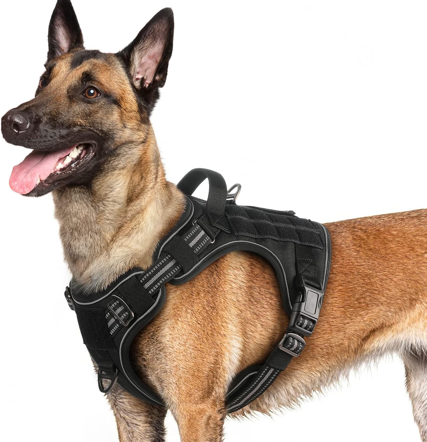 rabbitgoo Tactical Dog Harness for Large Dogs, No Pull Service Pet Vest