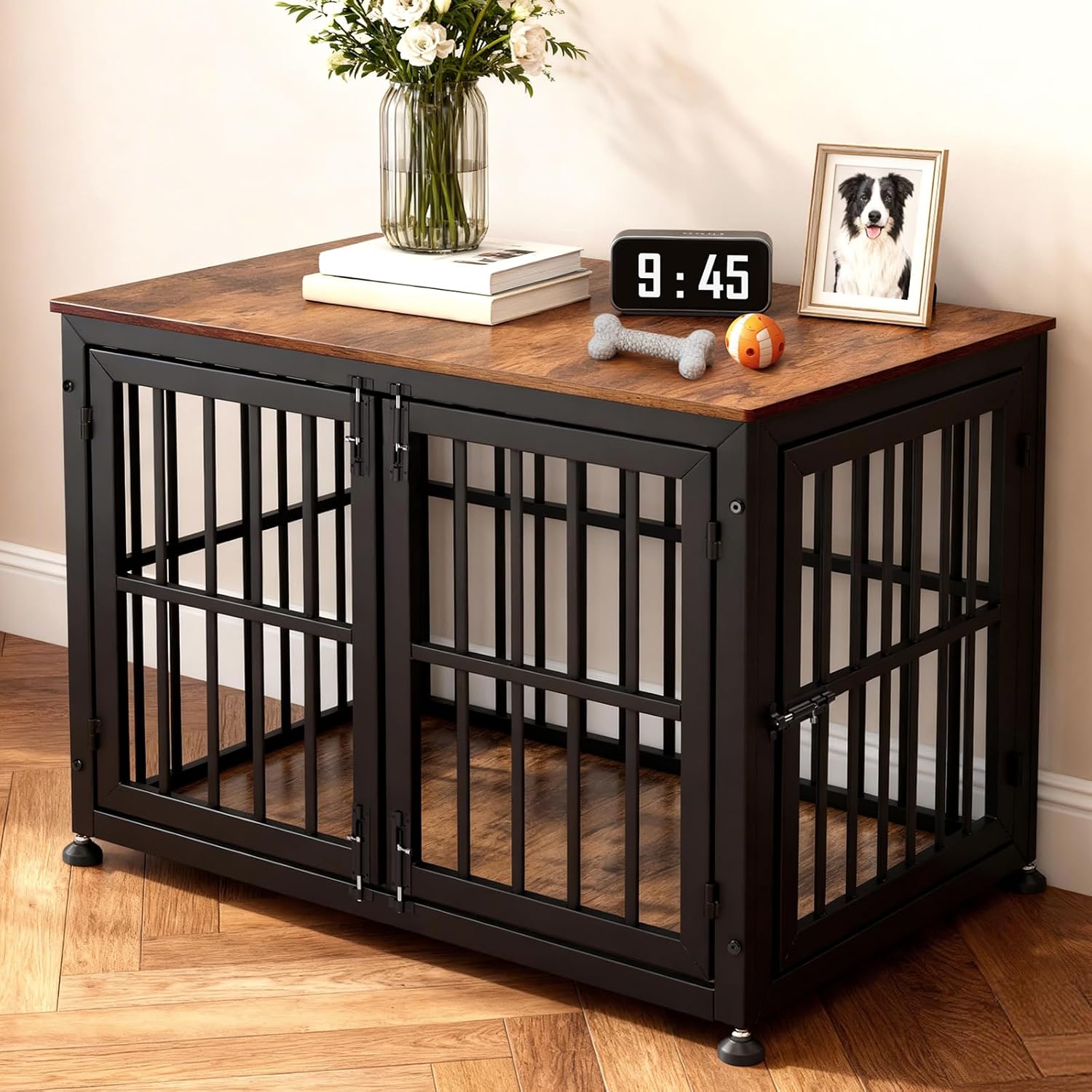 Oranland 42 Inch Heavy Duty Dog Crate Furniture for Large and Medium Dogs