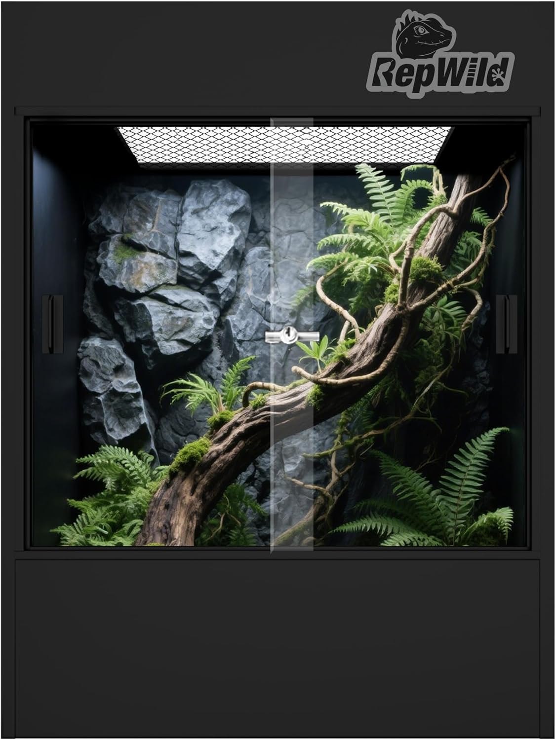 33 Gallon PVC Tall Reptile Terrarium, 18x18x24 Arboreal Enclosure