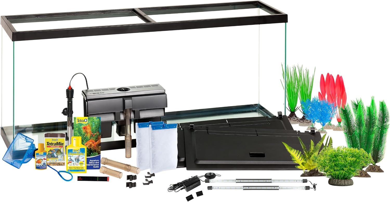 Tetra Complete with Plants 55 Gallon Fish Tank Kit, Freshwater & Saltwater