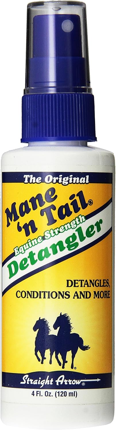 Straight Arrow Mane N Tail Equine Detangler Spray for Horse, 4-Ounce