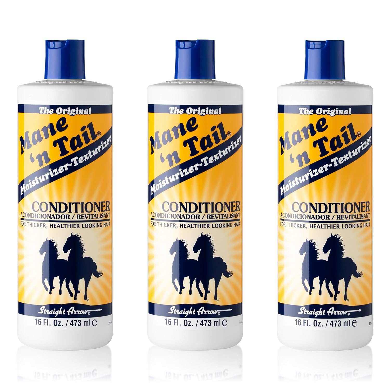 Mane ‘n Tail Original Formula For Thicker Fuller Hair 16 oz (3 Pack Conditioner)