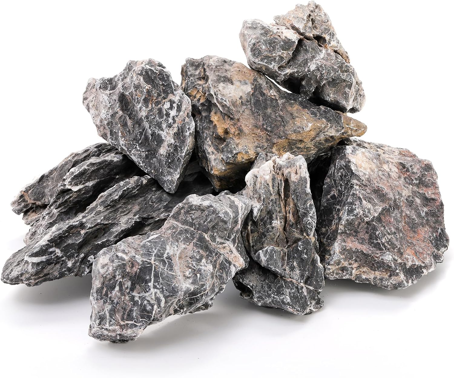 Eorbow 12lb Seiryu Stone, Aquarium Rocks for Terrariums, Paludarium, Vivariums, Reptile, Amphibian Enclosures, Fish Tank Decor for Aquarium Landscaping Models