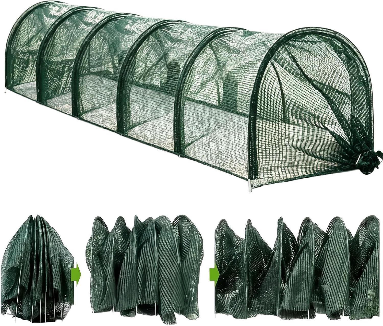 Foldable Chicken Tunnel, 300x45cm Chicken Tunnel Long