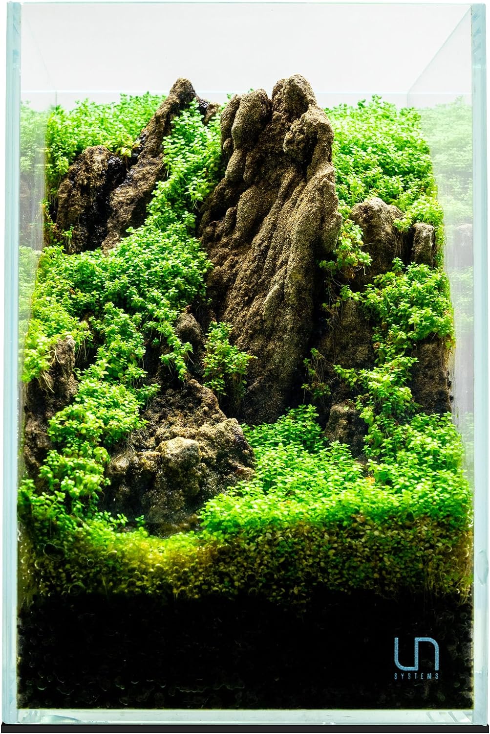 UNS Ultra Clear Rimless Tank – 10.6GAL | 40.5L – 11.81×11.81×17.71 | 30x30x45 CM, 5mm Glass Thickness, Leveling Mat Included – Low Iron, High Clarity Fish Tank w/ 45° Mitered Edge – [30T]