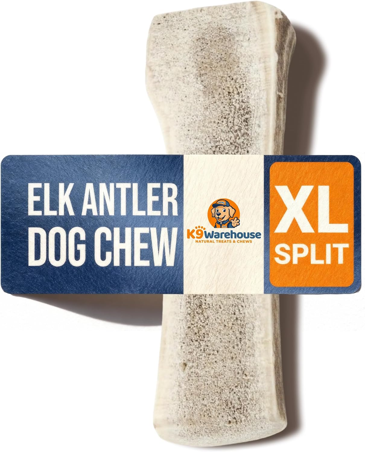 K9warehouse Natural Split Elk Antlers for Dogs – Premium Grade Dog Antler Chews – Long-Lasting Deer Antles Ideal for Aggressive Chewers