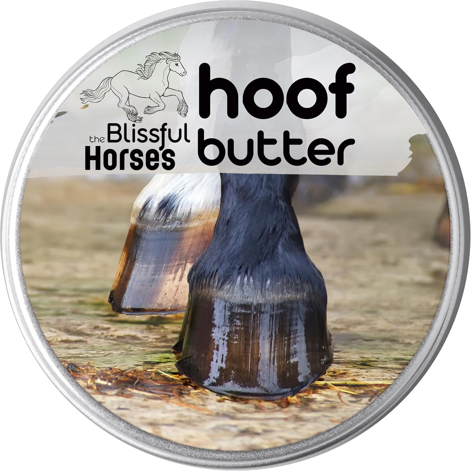 The Blissful Horses Hoof Butter All Natural Support for Your Horse’s Hooves, 4-Ounce