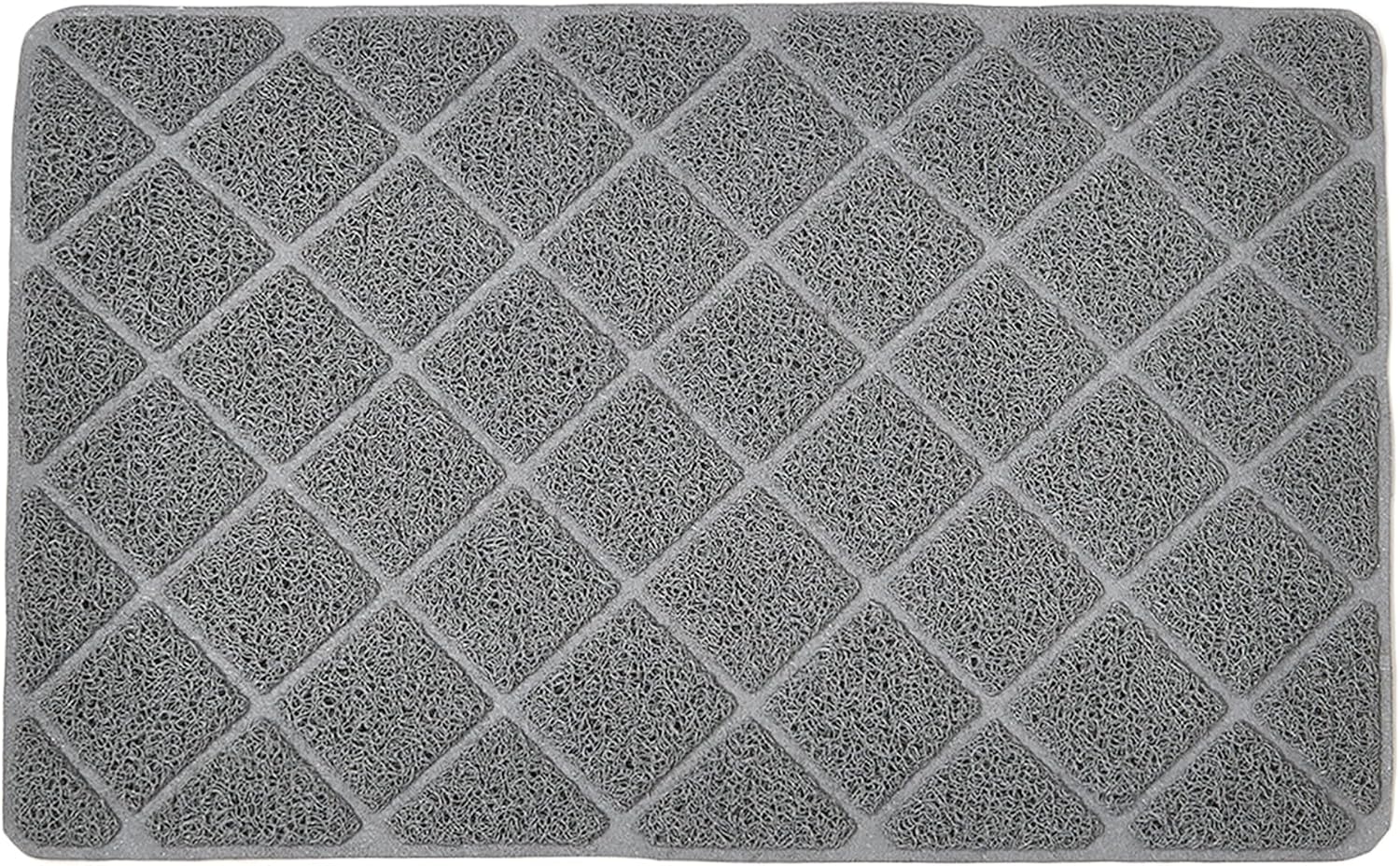 Vila Litter Mat for Indoor Cats & Kittens, Double Layer Honeycomb EVA Pad, Waterproof Non-Slip Surface for Box Area, Designed for Feline Paw Comfort, Cushioned Floor Coverage, Gray, 23.5″ x 14.5″
