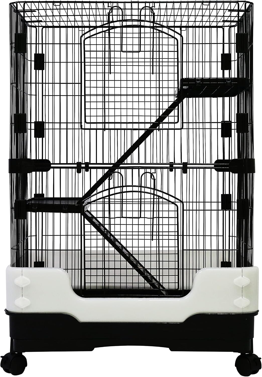 Homey Pet Rat Cage, Small Animal Cage for Ferret, Chinchilla, Guinea Pig