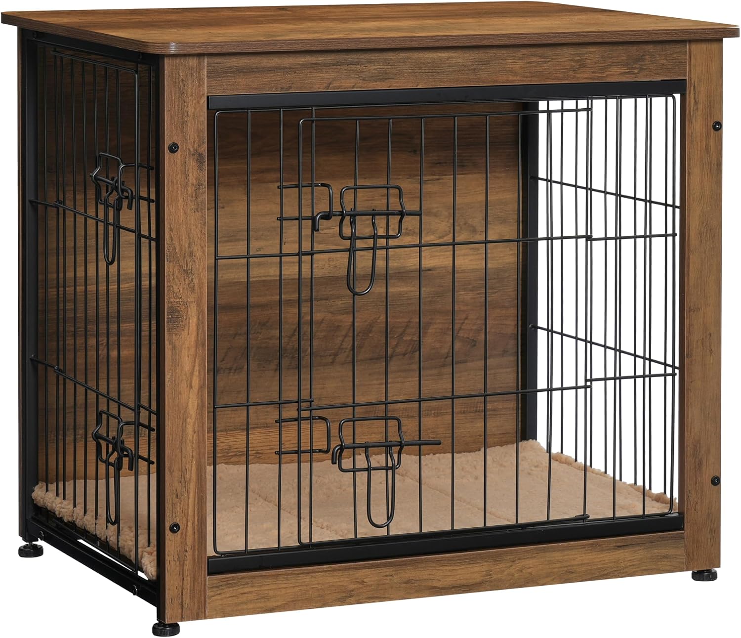 DWANTON 27″ Dog Crate Furniture, Dog Kennel Indoor, with Waterproof Cushion