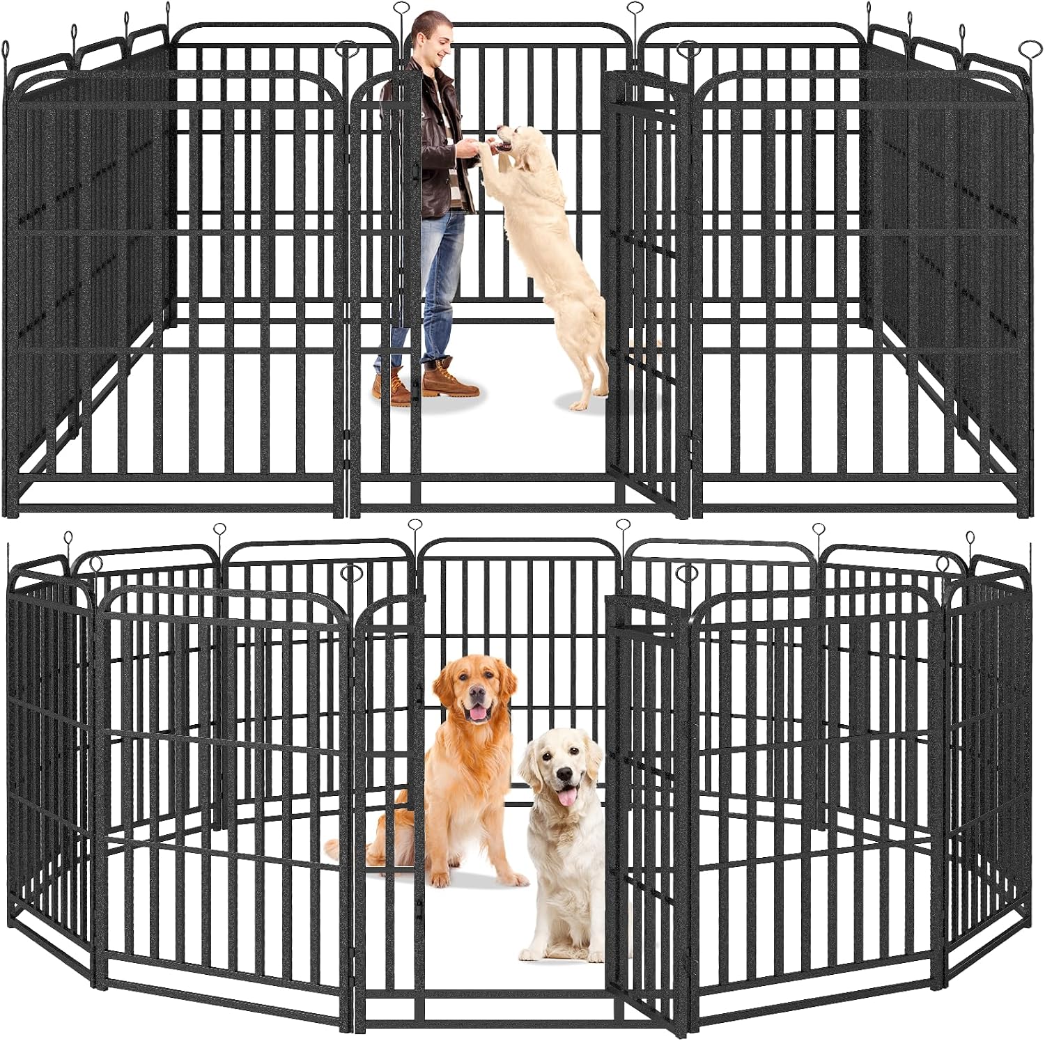 Kfvigoho Heavy Duty Dog Playpen 12 Steel Panels 47″ Height