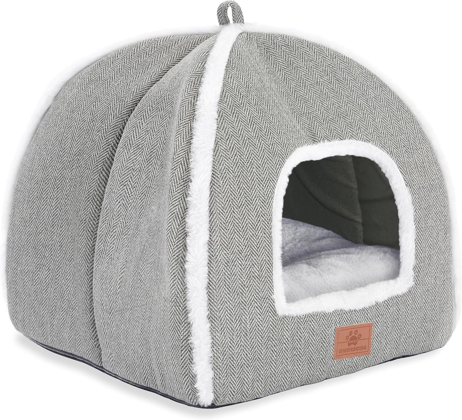 Cat Bed for Indoor Cats – Cat Cave Bed Cat House Cat Tent with Removable Washable Cushioned Pillow, Soft and Self Warming Kitten beds, for Small and Medium Cat Beds & Furniture