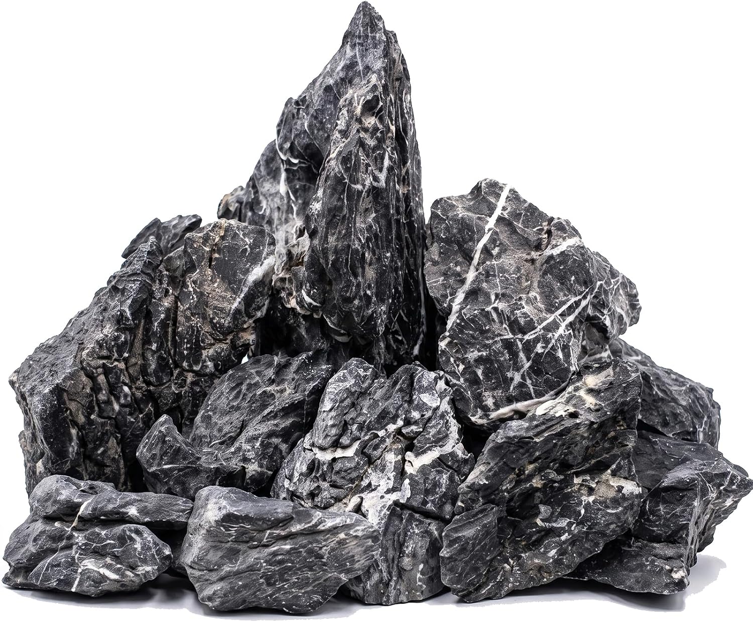 Natural Seiryu Stone for Aquarium Fish Tank Hardscape 11LB 3-7″