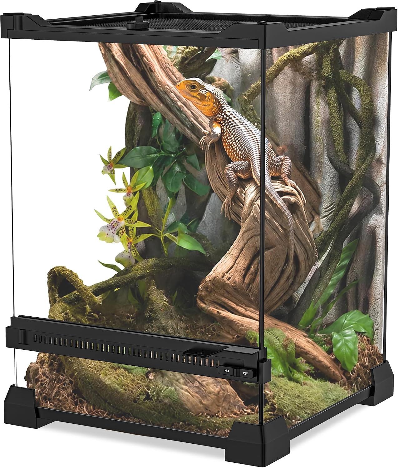 8″ x 8″ x 12″ Mini Vertical Glass Reptile Terrarium