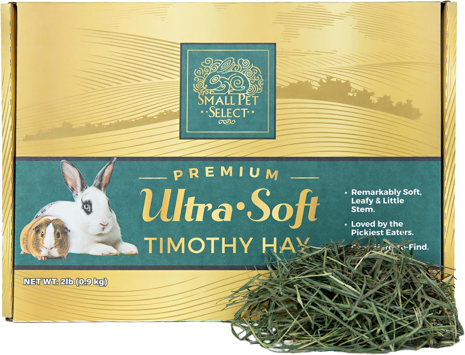 Small Pet Select Premium Ultra Soft Timothy Hay, Rabbits, 2 lb