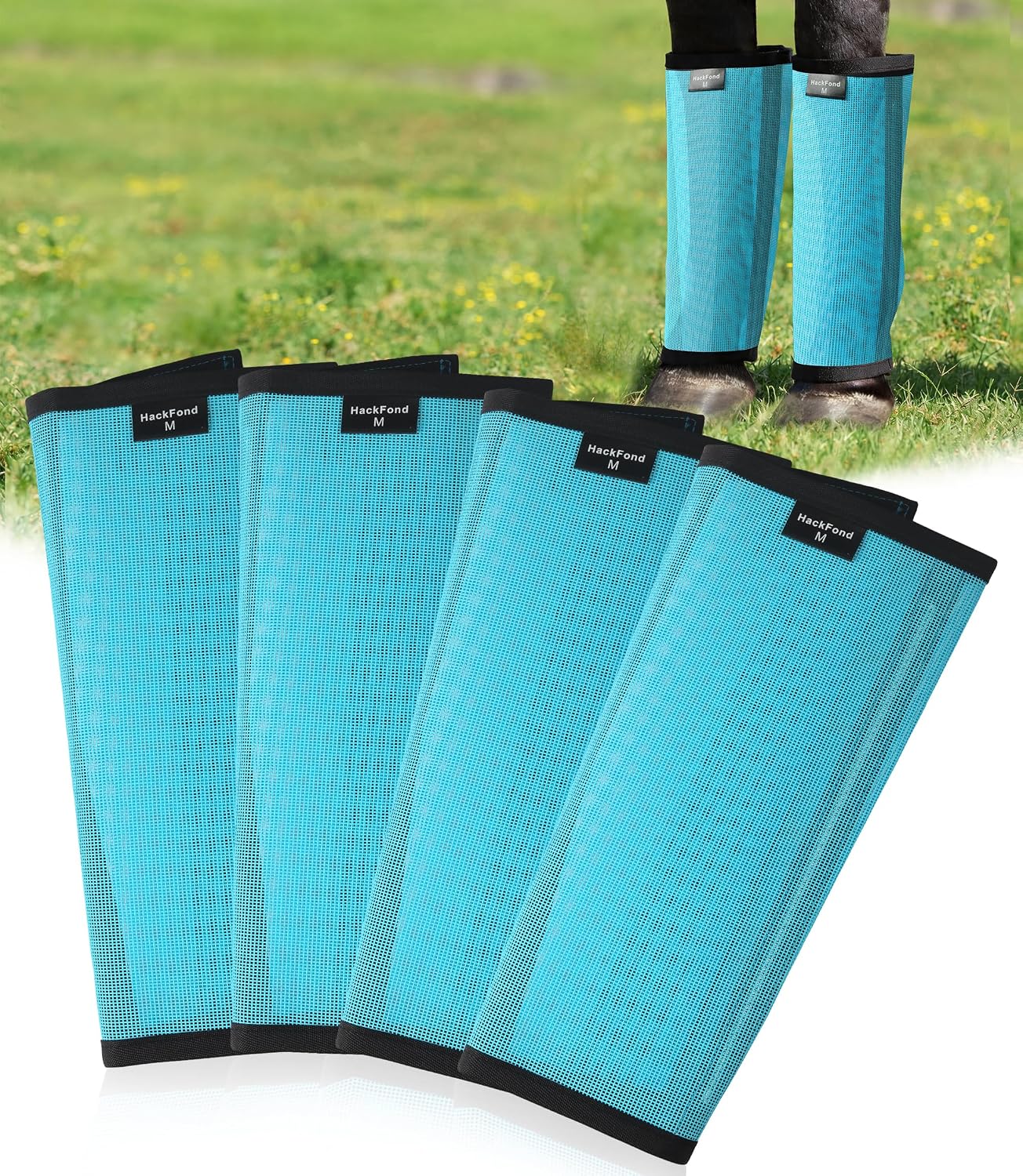 Fly Boots for Horses Set of 4, Breathable & Fly-Proof Horse Fly Boots