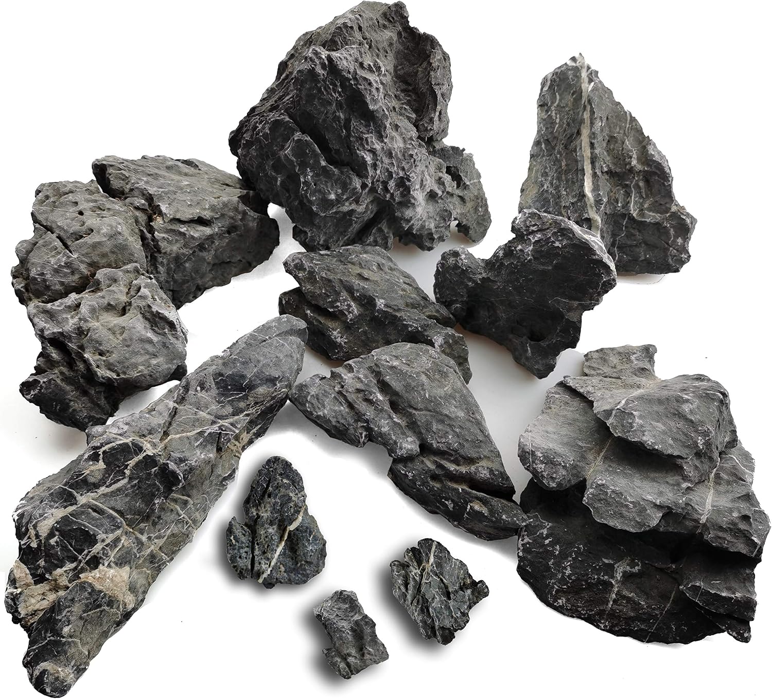 Voulosimi 18 lb Seiryu Rock Stone for Aquariums, Landscaping Model,Tank Decoration
