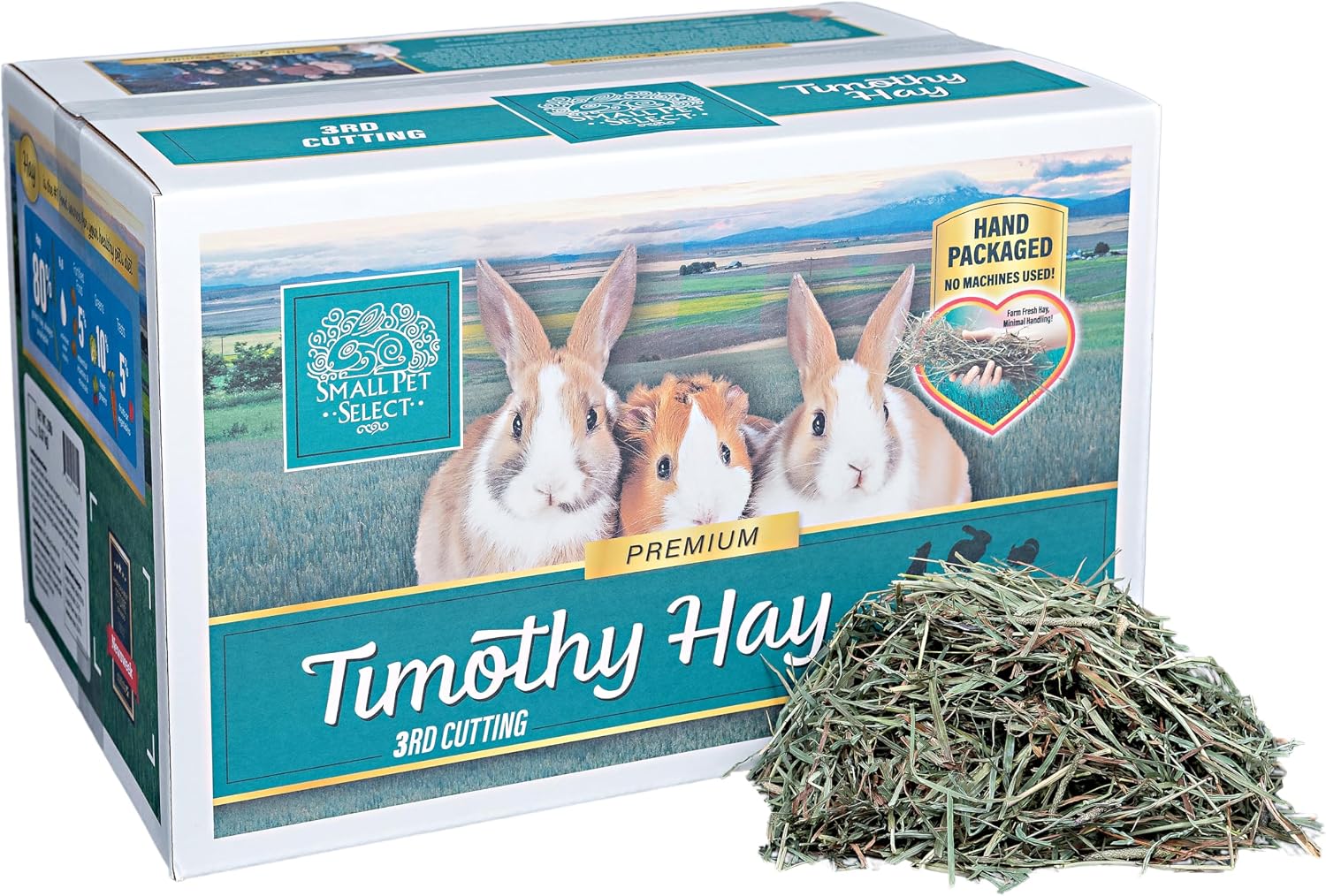 Small Pet Select 3rd Cutting “Super Soft” Timothy Hay Pet Food, 20 Lb.