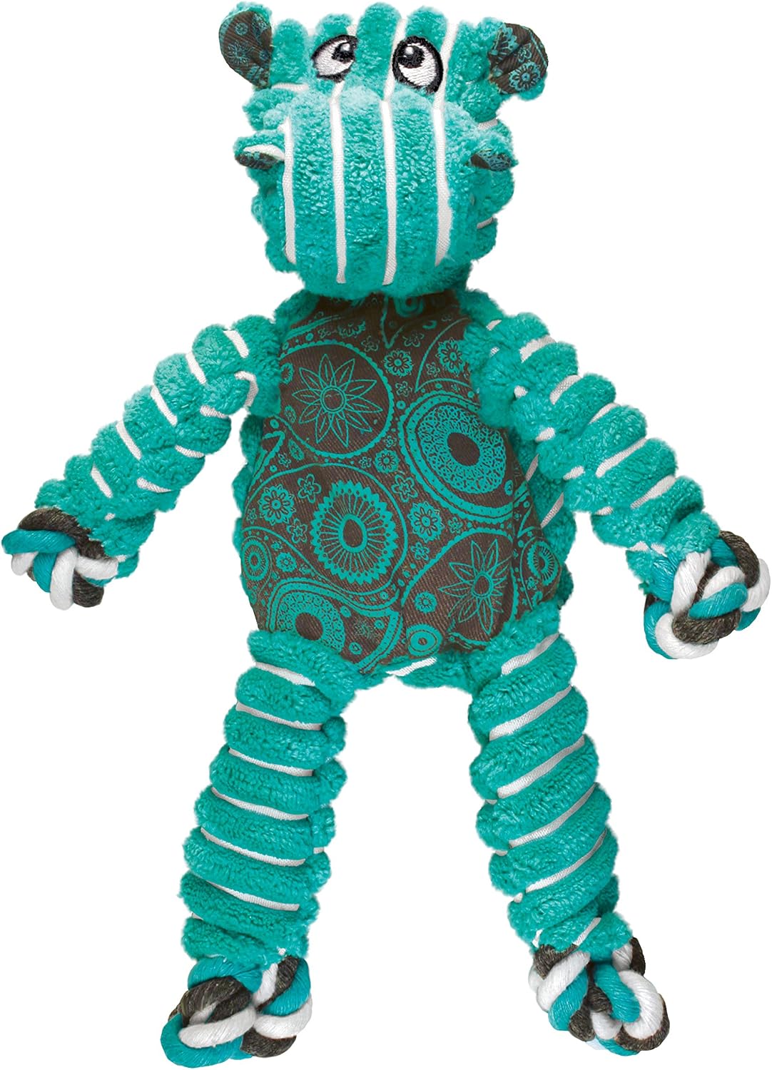 KONG Floppy Knots Rope and Plush Dog Toy, Hippo, Medium/Large