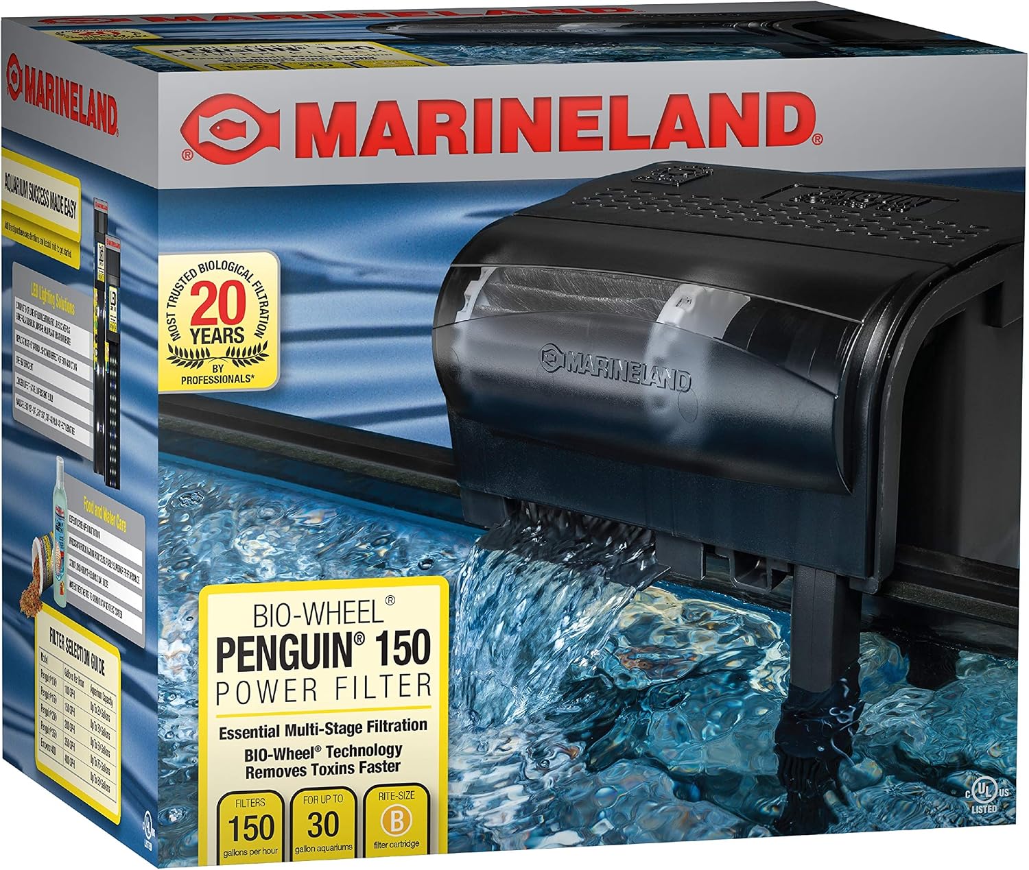 Marineland Bio-Wheel Penguin 150 GPH Power Aquarium Filter