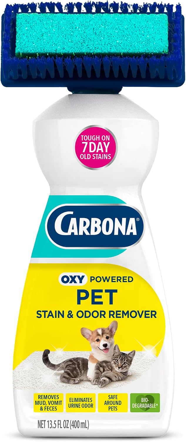 Carbona 2-in-1 Oxy-Powered Pet Stain & Odor Remover, 13.5 Fl Oz